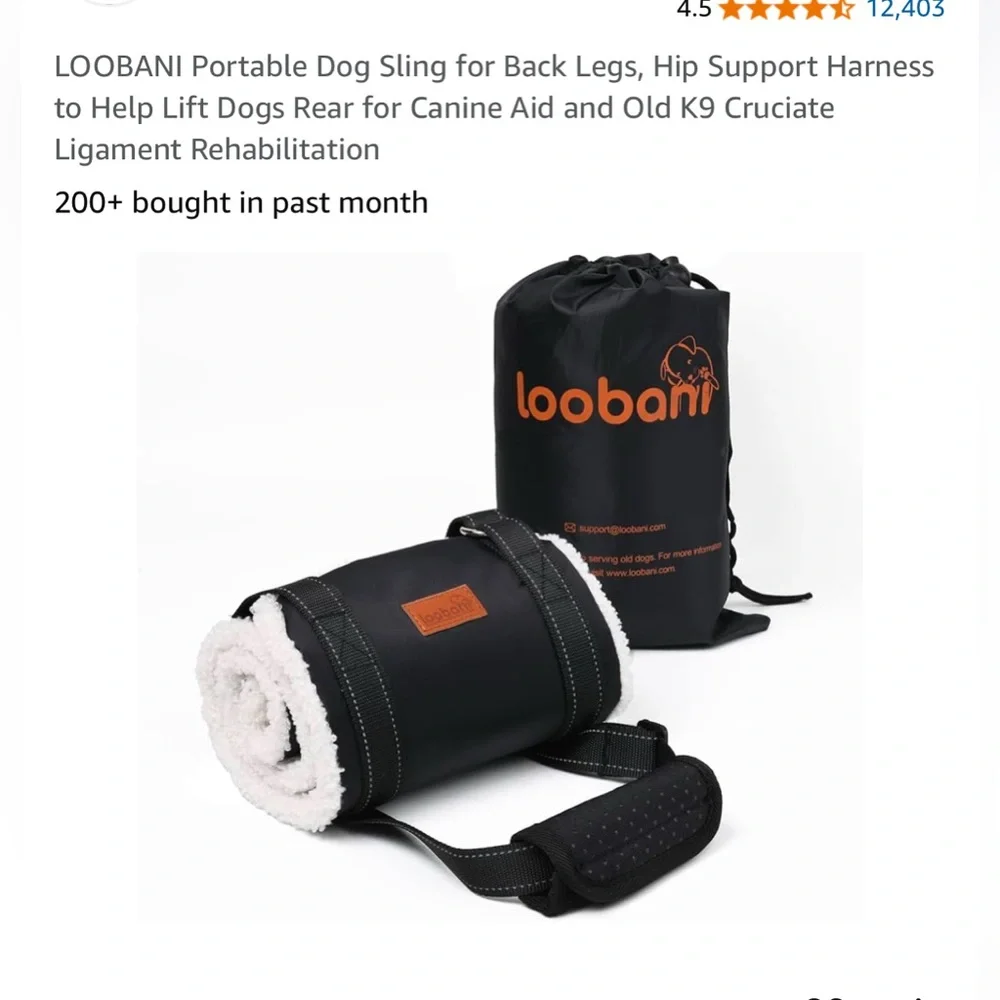 Dog Support Sling Size S